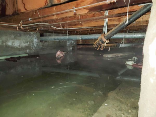 Crawlspace Water Restoration in Collierville